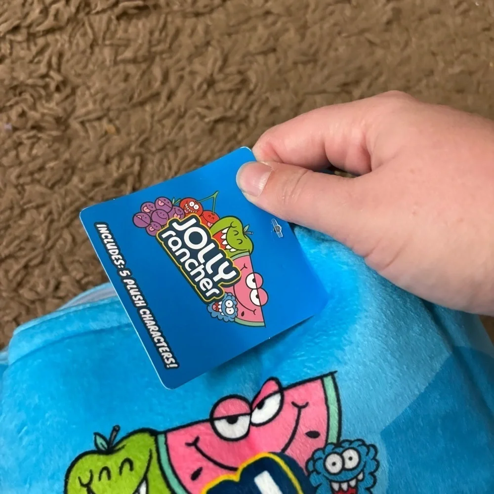 Jolly Rancher Blue Plush Candy Set Removable Pieces Bag Bundle Lot Set Hershey